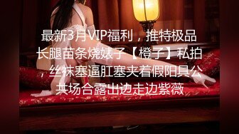 最新3月VIP福利，推特极品长腿苗条烧婊子【橙子】私拍，丝袜塞逼肛塞夹着假阳具公共场合露出边走边紫薇