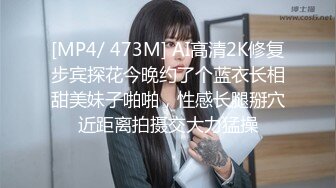 [MP4/ 473M] AI高清2K修复步宾探花今晚约了个蓝衣长相甜美妹子啪啪，性感长腿掰穴近距离拍摄交大力猛操