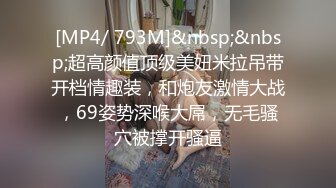 [MP4/ 793M]&nbsp;&nbsp;超高颜值顶级美妞米拉吊带开档情趣装，和炮友激情大战，69姿势深喉大屌，无毛骚穴被撑开骚逼