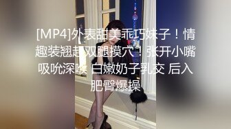 [MP4]外表甜美乖巧妹子！情趣装翘起双腿摸穴！张开小嘴吸吮深喉 白嫩奶子乳交 后入肥臀爆操