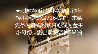 ★☆推特网红娇小美腿叛逆年轻小姐姐SXZ716私拍，未婚先孕为赚奶粉钱甘心成为金主小母狗，露出紫薇调教SM啪啪